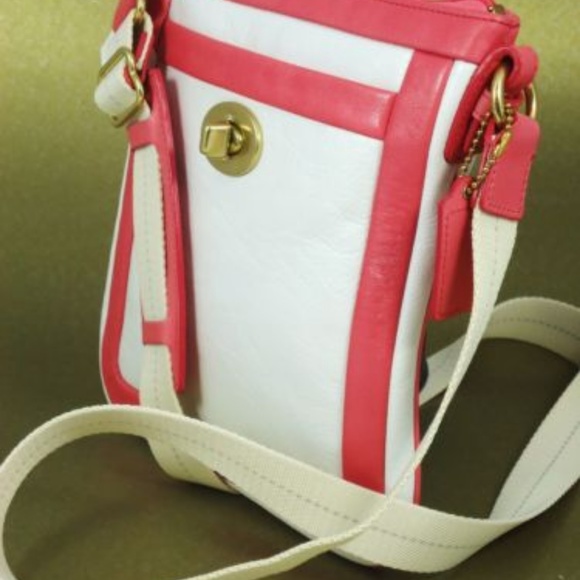 NWT Coach Coral White Leather CROSSBODY Swingpack - Picture 3 of 8